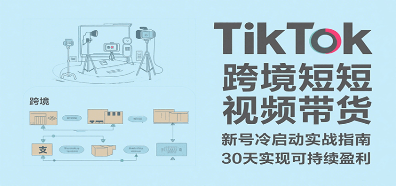 TikTok跨境短视频带货，30天攻克新号冷启动、0-1实现跨境可持续盈利_生财有道创业网-生财有道