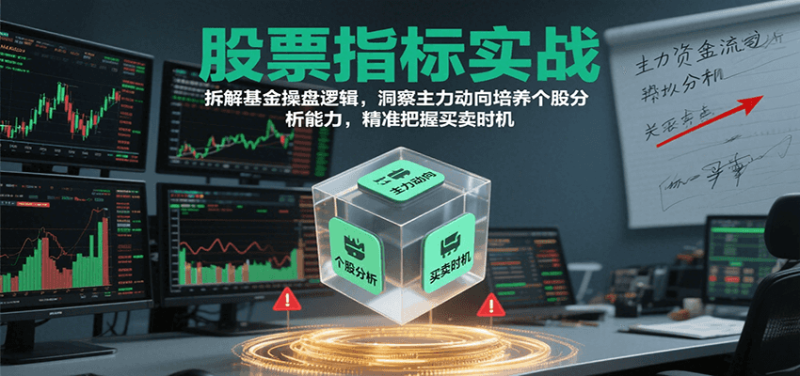 股票指标实战，基金操盘逻辑拆解，洞察主力动向培养个股分析能力把握买卖时机（更新）_生财有道创业网-生财有道