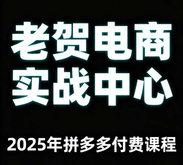 老贺电商2025年拼多多付费课程,用通俗易懂的方法告诉你多多怎么玩——生财有道创业项目网-生财有道