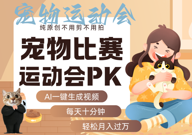 AI萌宠运动员跳水 射击 篮球 足球比赛 每天十分钟 附详细提示词文案库 代替做…_生财有道创业网-生财有道