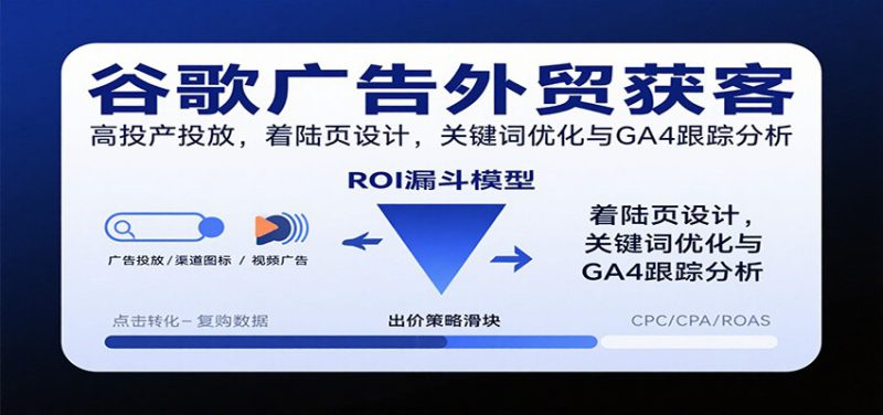 谷歌广告外贸获客,高投产投放,着陆页设计,关键词优化与GA4跟踪分析_生财有道创业网-生财有道