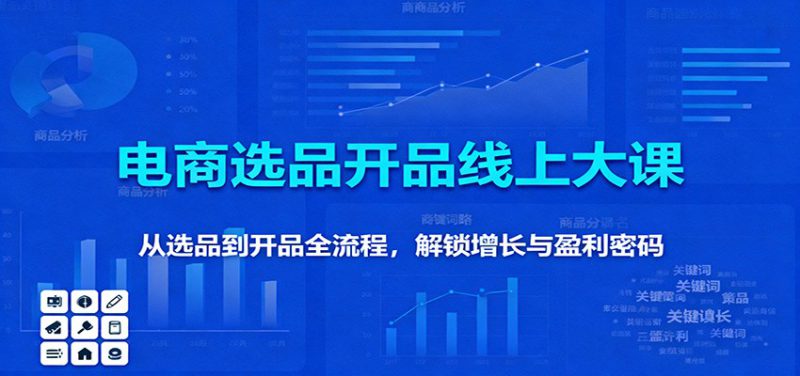 11月电商选品开品线上大课:从选品到开品全流程,解锁增长与盈利密码_生财有道创业网-生财有道
