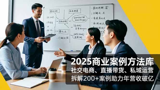 (16713期)2025商业案例方法库,社交电商、直播带货、私域运营,拆解200+案例助力年营收破亿_生财有道创业项目网-生财有道