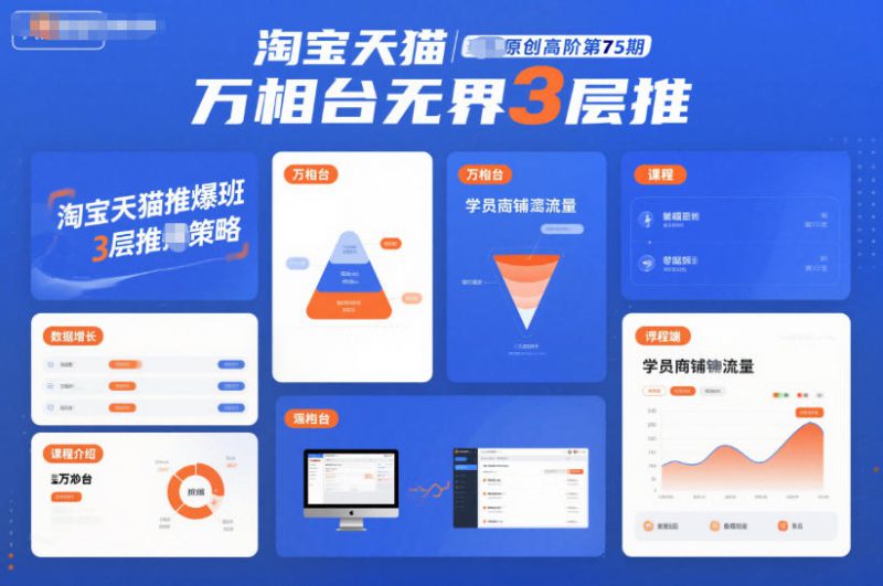 淘宝天猫推爆班原创高阶第75期,万相台无界3层推——生财有道创业项目网-生财有道