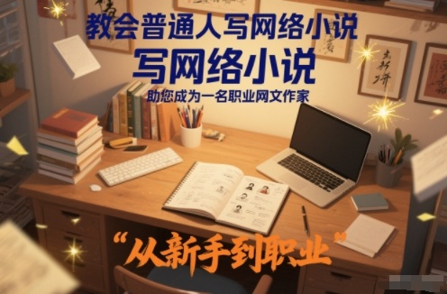 教会普通人写网络小说,助您成为一名职业网文作家——生财有道创业项目网-生财有道