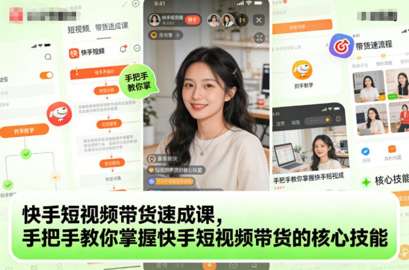 快手短视频带货速成课，手把手教你掌握快手短视频带货的核心技能——生财有道创业项目网-生财有道