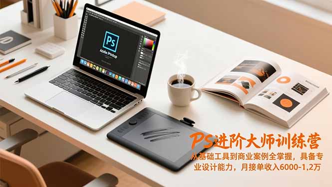 （16868期）PS进阶大师训练营，从基础工具到商业案例全掌握，具备专业设计能力，月接单收入6000-1.2万_生财有道创业项目网-生财有道