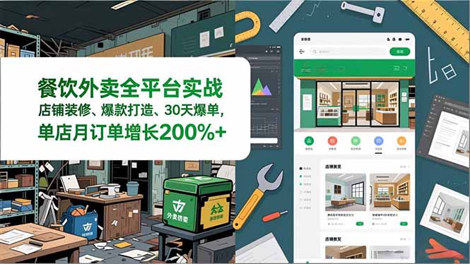 （16978期）餐饮外卖全平台实战，店铺装修、爆款打造、30天爆单，手把手教学，单店月订单增长200%+_生财有道创业项目网-生财有道