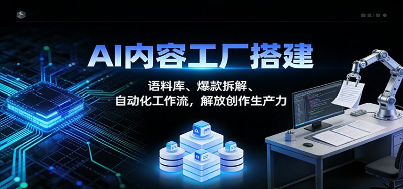 AI内容工厂搭建：语料库、爆款拆解、自动化工作流，解放创作生产力_生财有道创业网-生财有道