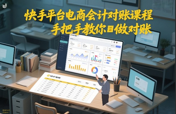 快手平台电商会计对账课程，手把手教你做对账——生财有道创业项目网-生财有道