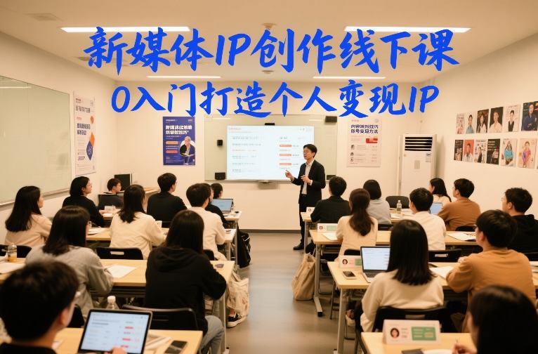 新媒体IP创作线下课,0入门打造个人变现IP——生财有道创业项目网-生财有道