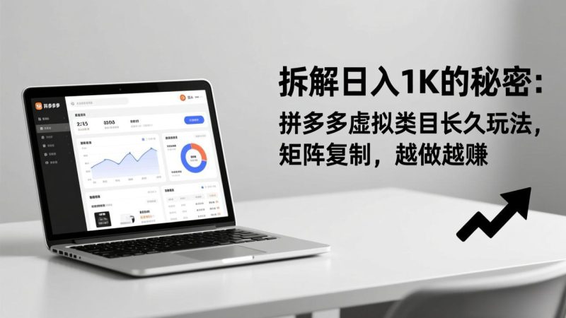 (17247期)拆解日入 1K 的秘密:拼多多虚拟类目长久玩法,矩阵复制,越做越赚_生财有道创业项目网-生财有道
