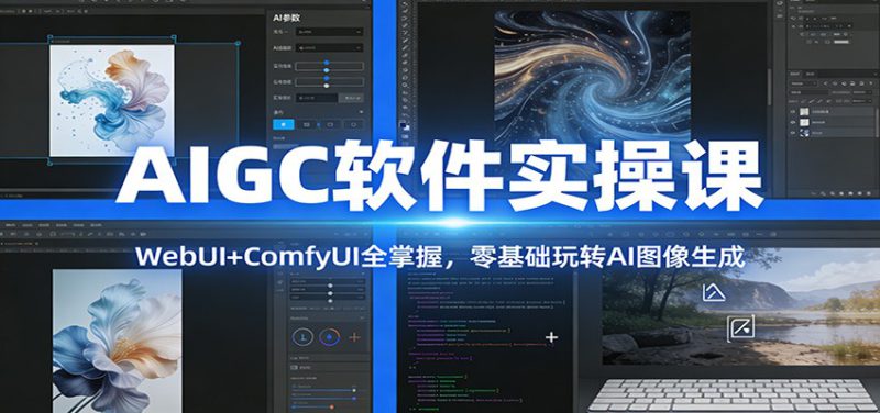 AIGC软件实操课：WebUI+ComfyUI全掌握，零基础玩转AI图像生成_生财有道创业网-生财有道