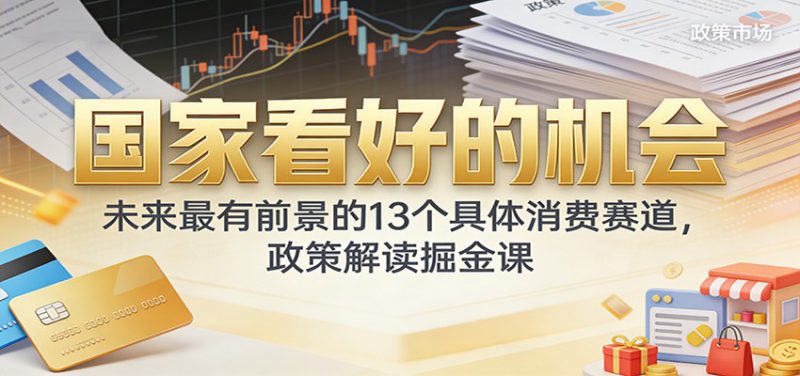 公众号付费文章：国家看好的机会，未来最有前景的13个具体消费赛道，政策解读掘金课_生财有道创业网-生财有道