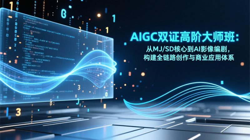 (17198期)AIGC双证高阶大师班:从MJ/SD核心到AI影像编剧,构建全链路创作与商业应用体系_生财有道创业项目网-生财有道