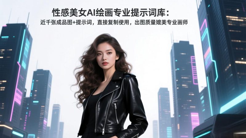(17262期)性感美女AI绘画专业提示词库:近千张成品图+提示词,直接复制使用,出图质量媲美专业画师_生财有道创业项目网-生财有道