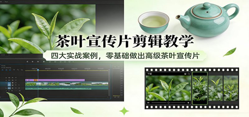 茶叶宣传片剪辑教学：四大实战案例，零基础做出高级茶叶宣传片_生财有道创业网-生财有道