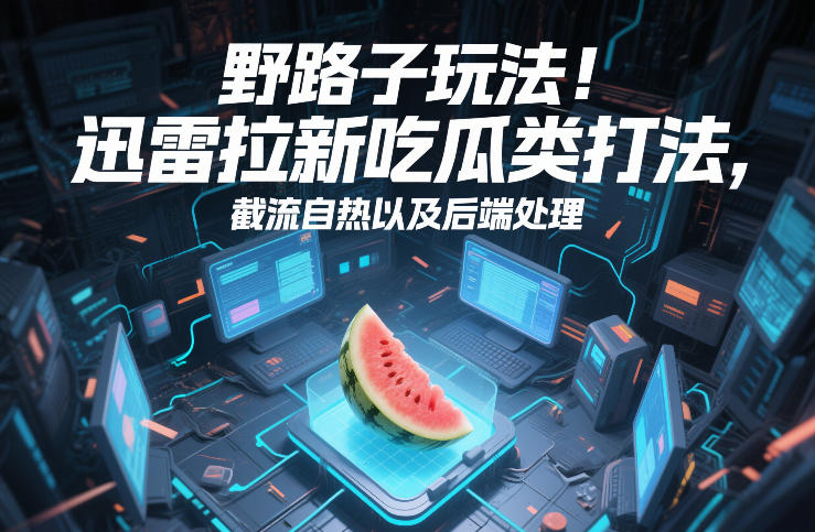 野路子玩法！迅雷拉新吃瓜类打法，截流自热以及后端处理——生财有道创业项目网-生财有道