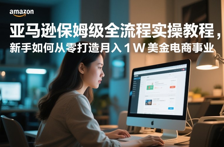 亚马逊保姆级全流程实操教程，新手如何从零打造月入1W美金电商事业——生财有道创业项目网-生财有道