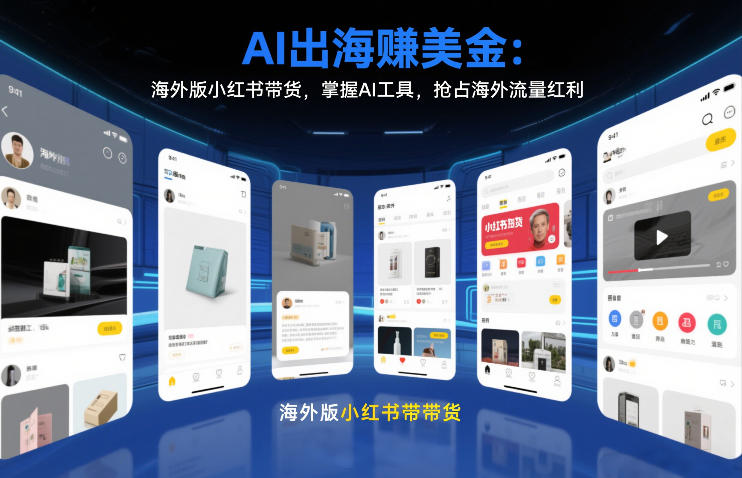 AI出海賺美金：海外版小红书带货，掌握AI工具，抢占海外流量红利（更新2026）——生财有道创业项目网-生财有道