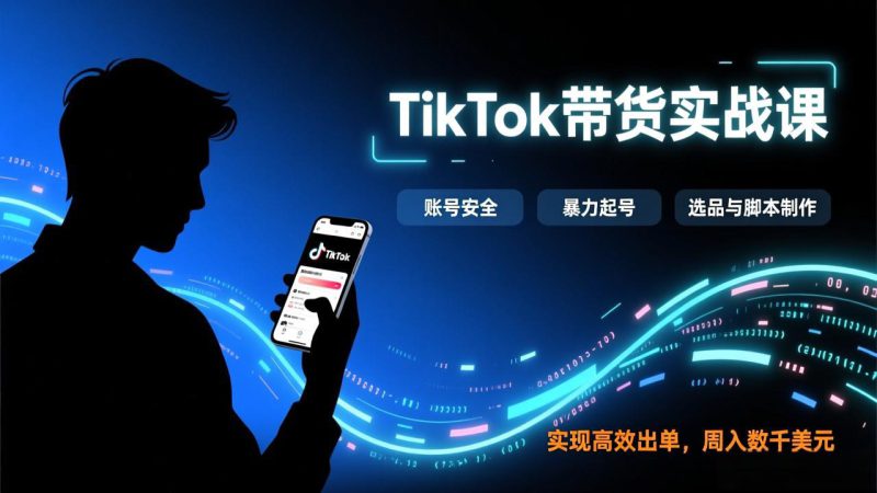 (17278期)TikTok带货实战课,涵盖账号安全、暴力起号、选品与脚本制作,实现高效出单,周入数千美元_生财有道创业项目网-生财有道