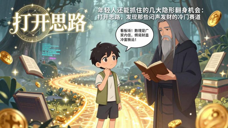 （17471期）付费文1+2：年轻人还能抓住的几大隐形翻身机会：打开思路，发现那些闷声发财的冷门赛道_生财有道创业项目网-生财有道