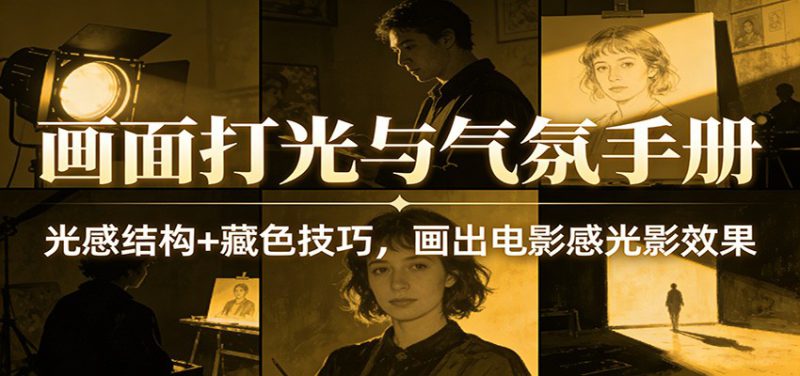 画面打光与气氛手册:光感结构+藏色技巧,画出电影感光影效果_生财有道创业网-生财有道