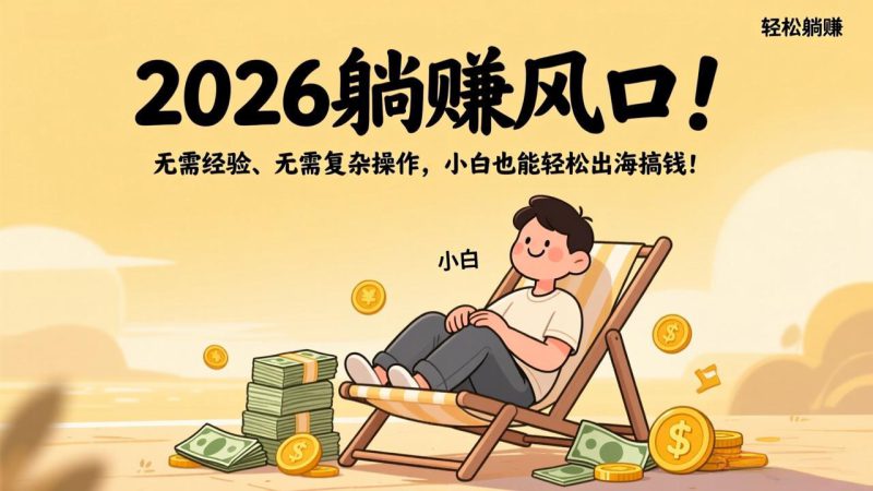 (17436期)2026躺赚风口!无需经验、无需复杂操作,小白也能轻松出海搞钱!_生财有道创业项目网-生财有道