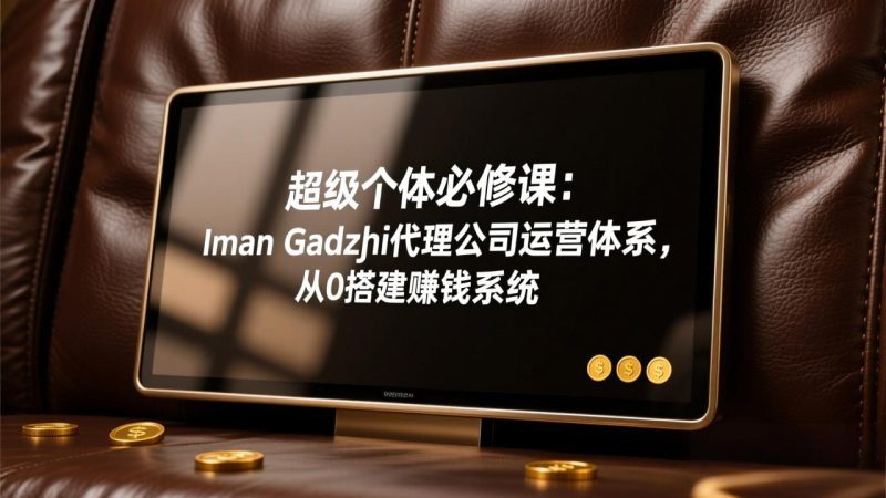 (17525期)超级个体必修课:Iman Gadzhi代理公司运营体系,从0搭建赚钱系统_生财有道创业项目网-生财有道