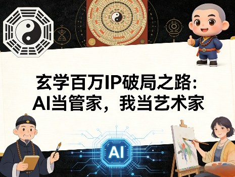 玄学百万IP破局之路：AI当管家，我当艺术家——生财有道创业项目网-生财有道