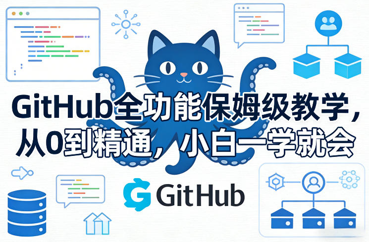 GitHub全功能保姆级教学,从0到精通,小白一学就会——生财有道创业项目网-生财有道