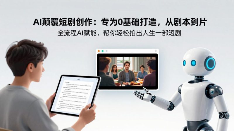 （17564期）AI颠覆短剧创作：专为0基础打造，从剧本到成片全流程AI赋能，帮你轻松拍出人生第一部短剧_生财有道创业项目网-生财有道