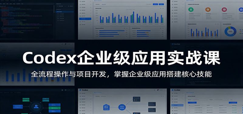 Codex企业级应用实战课：全流程操作与项目开发，掌握企业级应用搭建核心技能_生财有道创业网-生财有道
