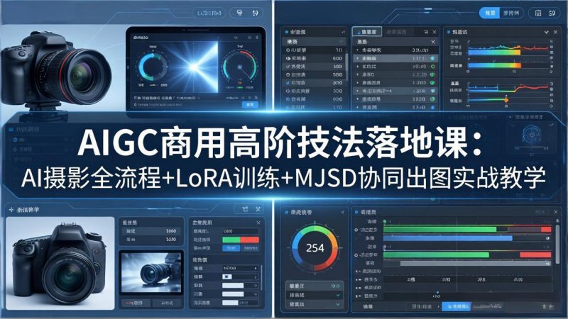 （18254期）AIGC商用高阶技法落地课：AI摄影全流程+LoRA训练+MJSD协同出图实战教学_生财有道创业项目网-生财有道