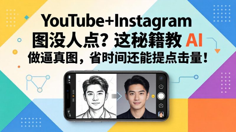 (17911期)YouTube+Instagram图没人点?这秘籍教 AI 做逼真图,省时间还能提点击量_生财有道创业项目网-生财有道