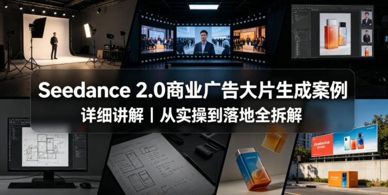 Seedance 2.0商业广告大片生成案例详细讲解｜从实操到落地全拆解——生财有道创业项目网-生财有道