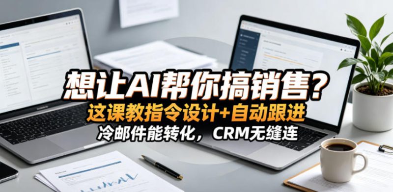 想让AI帮你搞销售？这课教指令设计+自动跟进，冷邮件能转化，CRM无缝连！【原创双语字幕】——生财有道创业项目网-生财有道