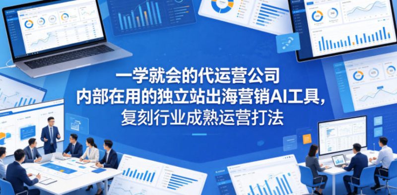 一学就会的代运营公司内部在用的独立站出海营销AI工具，复刻行业成熟运营打法——生财有道创业项目网-生财有道