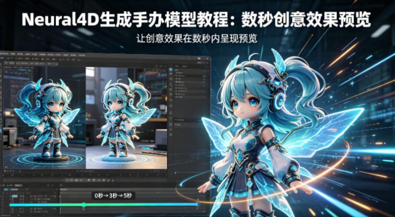 Neural4D生成手办模型教程，让创意效果在数秒内呈现预览——生财有道创业项目网-生财有道