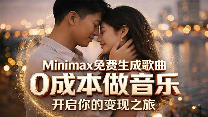 （18401期）Minimax免费生成歌曲实测！0成本做音乐，说唱流行Lofi一键生成_生财有道创业项目网-生财有道