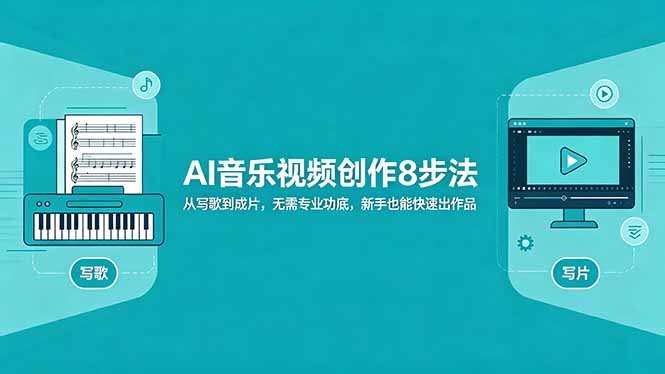 （18340期）AI音乐视频创作8步法：从写歌到成片，无需专业功底，新手也能快速出作品_生财有道创业项目网-生财有道