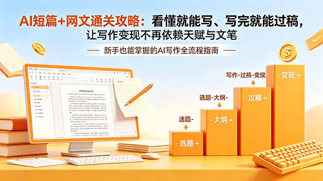（18486期）AI短篇+网文通关攻略-更新4月：看懂就能写、写完就能过稿，让写作变现不再依赖天赋与文笔_生财有道创业项目网-生财有道