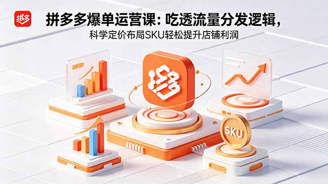 (18577期)拼多多爆单运营实战课:吃透流量分发逻辑,科学定价布局SKU轻松提升店铺利润_生财有道创业项目网-生财有道