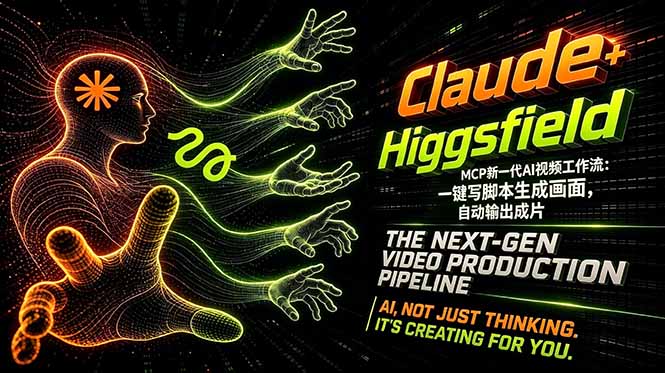 （18345期）Claude+Higgsfield MCP新一代AI视频工作流：一键写脚本生成画面，自动输出成片_生财有道创业项目网-生财有道