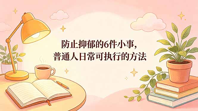 （18385期）付费文章：防止抑郁的6件小事，普通人日常可执行的方法_生财有道创业项目网-生财有道