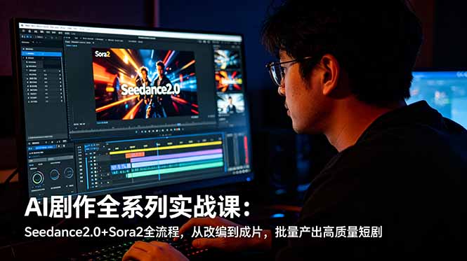（18647期）AI剧作全系列实战课：Seedance2.0+Sora2全流程，从改编到成片，批量产出高质量短剧_生财有道创业项目网-生财有道