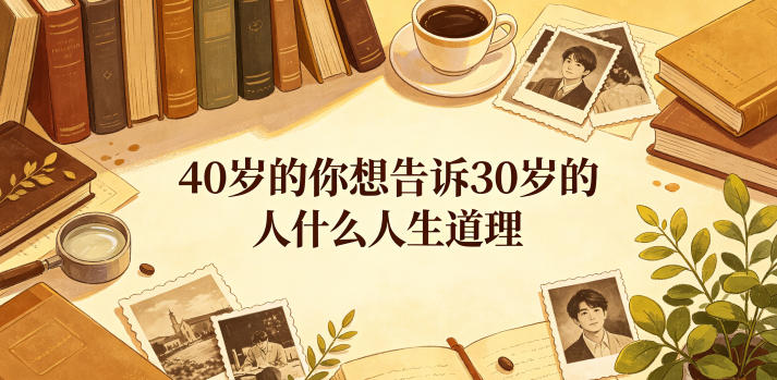 公众号付费文章：40岁的你想告诉30岁的人什么人生道理？——生财有道创业项目网-生财有道