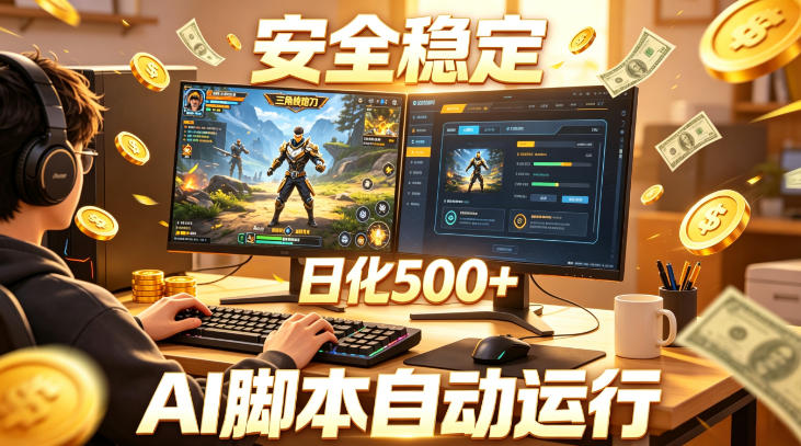 三角洲全自动挂G项目,AI脚本躺賺,日化500+,无需手动操作【揭秘】——生财有道创业项目网-生财有道