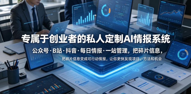 专属于创业者的私人定制AI情报系统，公众号·B站·抖音·每日情报·一站管理，把碎片信息变成可行动情报，让你更快发现项目、方法和机会——生财有道创业项目网-生财有道