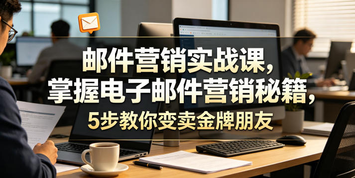 邮件营销实战课，掌握电子邮件营销秘籍，5步教你变卖金牌朋友【原创双语字幕】——生财有道创业项目网-生财有道